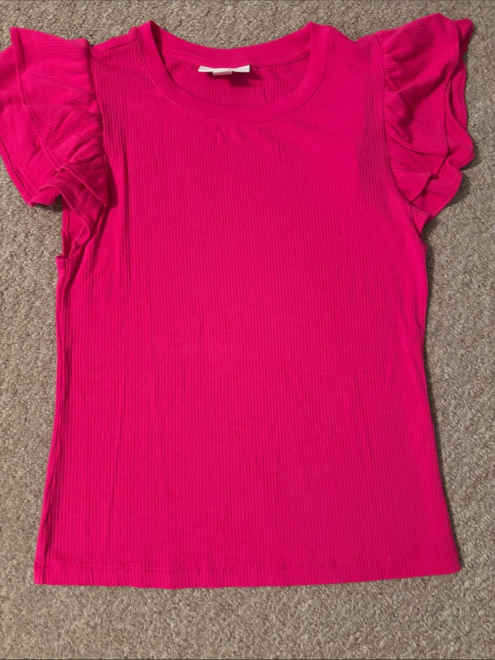 Women’s Ruffle Sleeve Blouse - Hot Pink